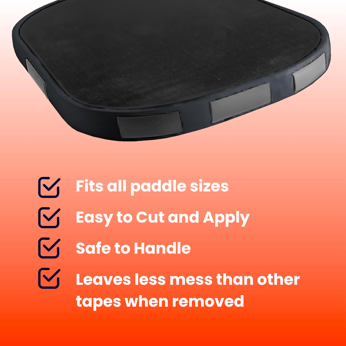 The Racket Pro Weighted Tungsten Tape for Pickleball Paddles | Ultra Thin 1 Gram Per Inch | Canadian Company